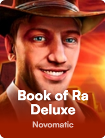 Game icon for Book of Ra Deluxe with an adventurer