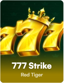 Game icon for 777 Strike featuring golden sevens